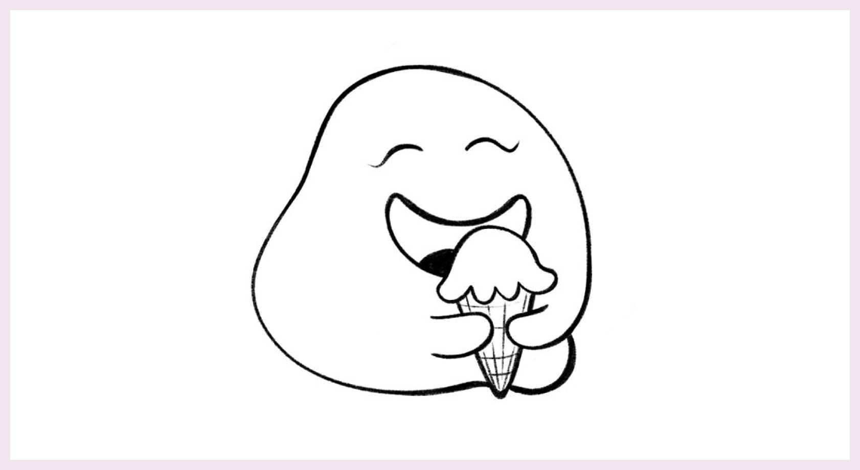 Original hand-drawn mascot sketch