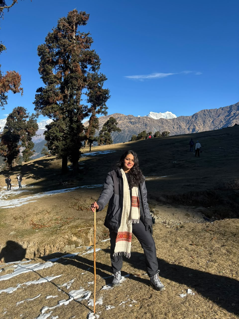 Janvi in the mountains